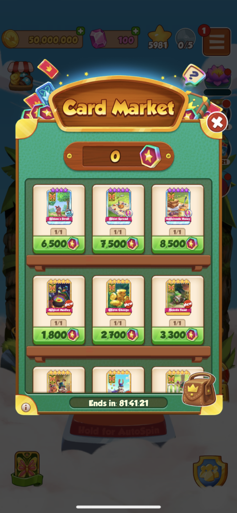 The Card Market Event in Coin Master